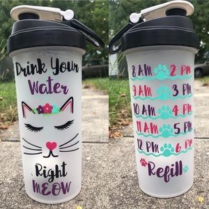 Cat Tracker Water/Blender Bottle